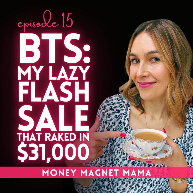 Behind the Scenes of How I made $31K in a Lazy Flash Sale with Only 2 Emails and 3 Social Media Posts: From Feast or Famine Launch Stress to Soulful Selling